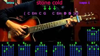 stone cold demi lovato guitar chords [upl. by Atinav489]