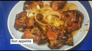 Grilled chicken thigh in Ninja Foodi 7 in 1 The best recipe ever and the amazing home made sauce [upl. by Lertnom]