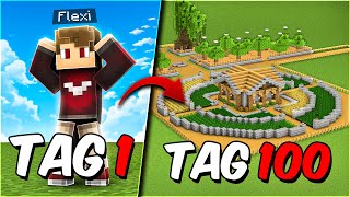 100 Tage Minecraft auf einer 100 FLACHEN WELT  Superflat Film [upl. by Yraek]