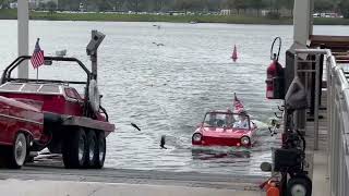 AMPHICAR DRIVING OUT OF WATER car engineering amazing [upl. by Boff]