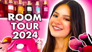 ROOM TOUR 2024 D’ELINA  Chambre aesthetic Makeup Parfums Peluches… [upl. by Cerf]