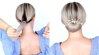 😱 EASY DIY UPDO 😱 Wedding Prom Updo Hair Tutorial by Another Braid shorts [upl. by Greff423]