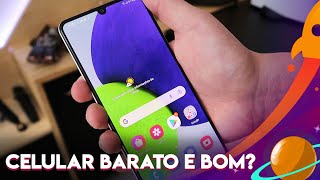 LIGANDO PELA PRIMEIRA VEZ SAMASUNG GALAXY A22 CELULAR BARATO E BOM COM TELA SUPER AMOLED 90Hz [upl. by Jorgan]