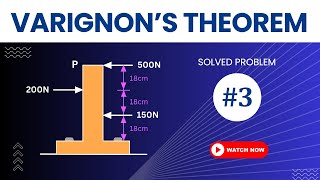 VARIGNONS THEOREM SOLVED PROBLEM 3 IN ENGINEERING MECHANICS IN HINDI TIKLESACADEMY [upl. by Zach]