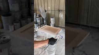 How to spray cabinet doors with an airless paint sprayer [upl. by Dupre]