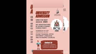 RCSI Ireland Admission Open 2024 studyabroad divine universityadmissions university [upl. by Animsay482]