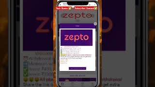 Zepto Earning App🤑💸 shorts shorstvideo ytshorts realmoneyearningappwithproof [upl. by Alger]