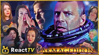 Reactors Reacting to HARRY BLOWING UP AN ASTEROID  Armageddon 1998 [upl. by Gnoht234]