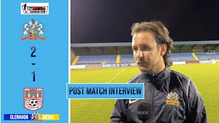 REACTION  Stephen McDonell post match interview Glenavon 21 Dergview AET Bet McLean League Cup [upl. by Dieter]