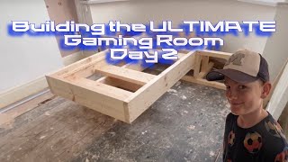 Building the Ultimate Gamer Room  Day 2 [upl. by Ayek75]