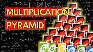 MULTIPLICATION WAR Pyramid Version  Gameschooling Multiplication Card Games [upl. by Schuh]