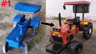 MrMechanicalmaker tractor How to Make Old To New Tractor  How To Make Rc Swaraj 960 Tractor Model [upl. by Bergquist]