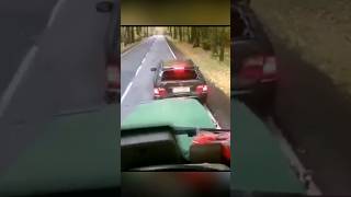 Road Raging Mercedes Driver Gets Poetic Instant Justice For Brake Checking A Tractor 😂  Karma 😅 [upl. by Enilrem]