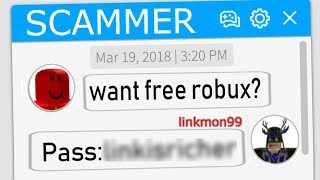 TROLLING ROBLOX SCAMMER 15 FT LINKMON99 [upl. by Burchett]