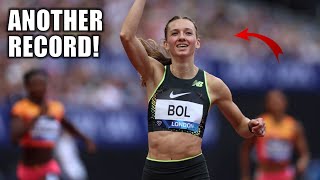 Femke Bol SMASHES Another Record In 400 Hurdles  2024 Diamond League London [upl. by Renrut]