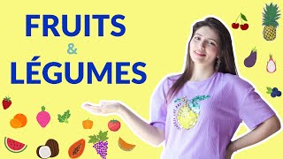 Learn French  fruits and vegetables vocabulary in french with pronunciation French lesson [upl. by Thornie]