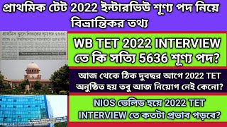 2022 TET interview updatenios deled updateWb Tet Interview news today wb tet 2022 interview news [upl. by Ahsinehs394]