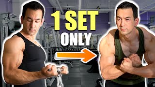 Build Muscle Faster With ONE Set Only TRY THIS [upl. by Dnomaid]