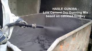 Testing HASLE GUN39A at Velco  Gunning Refractory Proven recipes with good references [upl. by Azerila559]