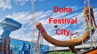 Doha Festival City  One of the Most Beautiful and Largest Malls in Doha Qatar [upl. by Rednazxela]