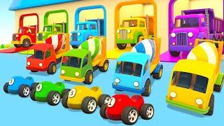 Car cartoons full episodes amp Street vehicles Helper cars for kids amp Leo the Truck cartoon for kids [upl. by Kahlil]