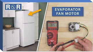 How to Test amp Replace an Evaporator Fan Refrigerator  Repair amp Replace [upl. by Akcemat]