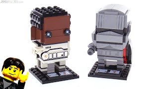 LEGO Star Wars BrickHeadz Finn amp Capt Phasma review [upl. by Vasili971]