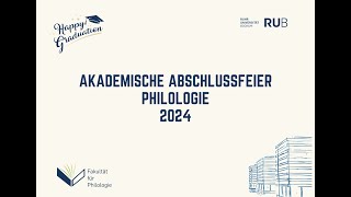 Akademische Abschlussfeier Philologie 2024  Marlene Helling [upl. by Celesta]