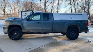 37” Military Hummvee wheels  tires on my 2008 2500HD Duramax [upl. by Mccartan]