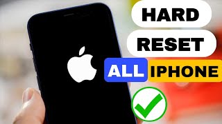 HOW TO HARD RESET  FACTORY RESET IPHONE 45678XXR1112131415 ALL VERSION [upl. by Fugazy]