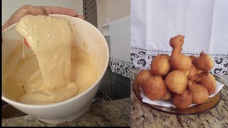 O Bolinho de chuva das padarias granfinas de São Paulo 🥇 [upl. by Ebby]