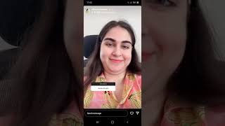 shomaila niazi Instagram story [upl. by Neelak]