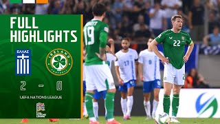 HIGHLIGHTS  Greece 20 Ireland  UEFA Nations League [upl. by Gayla]