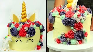 Unicorn Cake  Barbie Cake And Many More  Hoopla Recipes [upl. by Ailsun]