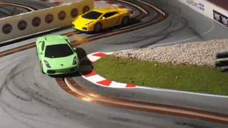 Custom Slot Car Racing  Lamborghini 143 [upl. by Anthia229]