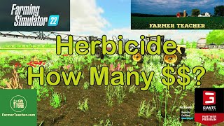 Cost Breakdown Herbicide Expenses on Farming Simulator [upl. by Ahsiel546]