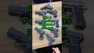 As 3 Melhores Pistolas Permitidas de 2024 GLOCK CZ TAURUS shorts [upl. by Llerroj]