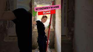 Tynkowanie ubytków w ścianach✌️😁 remont diy budowanie tutorial zróbtosam work girlpower [upl. by Elatsyrc]