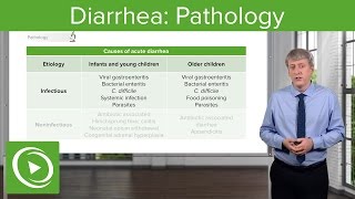 Diarrhea Pathology Types amp Causes – Pediatric Gastroenterology  Lecturio [upl. by Nimoynib231]