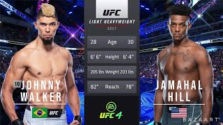 JOHNNY WALKER VS JAMAHAL HILL FULL FIGHT UFC FIGHT NIGHT [upl. by Justus]