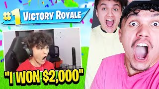 FaZe Reacts to FaZe Jarvis WINNING in Fortnite Cash Cup [upl. by Bess637]