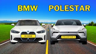 BMW i4 M50 vs Polestar 4 Long Range Dual Motor 2024  Which is better [upl. by Anderea221]