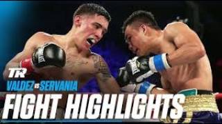 GENESIS SERVANIA VS OSCAR VALDEZ  FULL FIGHT HIGHLIGHTS [upl. by Amerd267]