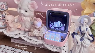 Divoom Ditto plus pixel art speaker unboxing  playing OMORI 👁 [upl. by Penman]