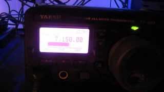 Pirate station YHWH on 7150 40 meter ham band [upl. by Ykroc347]