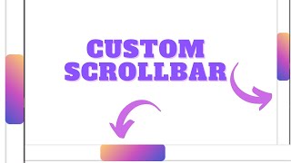 How to Create Custom Scrollbar  HTML amp CSS html css scroll [upl. by Nellie532]