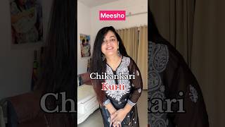 Chikankari Kurti Haul  Meesho Chikankari kurti 🤩💕 shorts chikankari meesho Meesho [upl. by Gibson172]