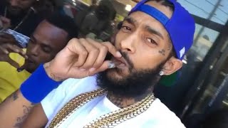 NIPSEY HUSSLE BLOCK PARTY HOOD SHTT FOOTAGE [upl. by Livi24]