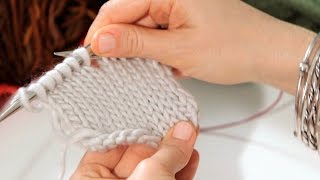 How to Do a Stockinette Stitch  Knitting [upl. by Cordier]