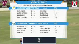 WynnumManly Womens 1st Grade v Gold Coast Womens 1st Grade [upl. by Anevad457]